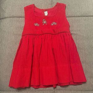 ✨Vintages✨ 2T Red corduroy Dress